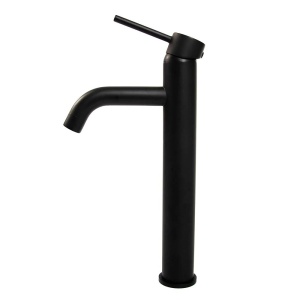 Baterie lavoar REA LUNGO BLack, Inaltime 28cm, finisaj Negru Mat - Img 6