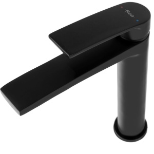 Baterie lavoar REA LUPPO, Inaltime 17cm, finisaj Negru mat - Img 5
