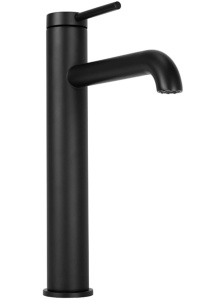 Baterie Lavoar REA SPOT BLACK HIGH, Montaj Pe Blat, Capat Fix, Monocomanda, Inaltime 28 Cm, Negru - Img 3