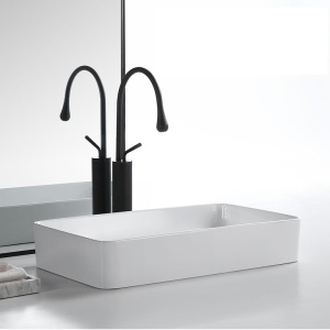 Baterie pentru lavoar Ika, 47 cm, Finisaj Negru Mat - Img 5