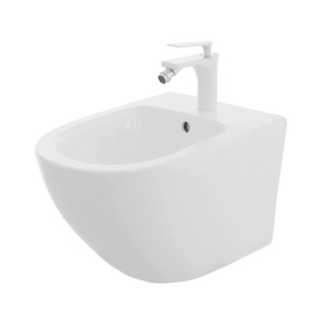 Bideu REA CARLO MINI, 49 x 37 x 33 cm, Montaj Suspendat, Alb Lucios