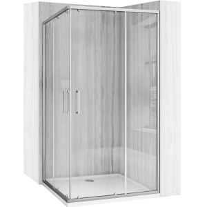 Cabin de du?? Rea City dimensiune:80x100 cm, culoare Nickel Brush