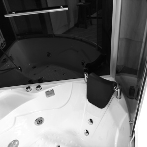 Cabina de baie SPA cu hidromasaj si functie sauna cu aburi, Dimensiune135X135X220CM - Img 4