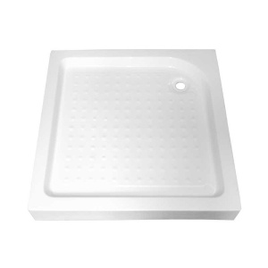 Cabina de dus BS13B patrata 90x90cm, Culoare Negru+Cadita de dus SXL02B, Culoare Alb - Img 4