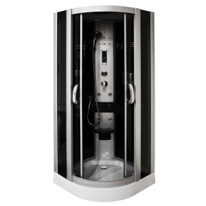 Cabina de dus cu hidromasaj MO-06089, culoare Negru, 90x90x212 cm - Img 1