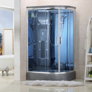 Cabina de dus cu Hidromasaj si Functie Sauna cu Abur MO-02188GS, montaj pe dreapta, 120X88X220CM - Img 2