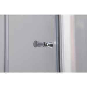 Cabina de dus din sticla securizata cu cadita de dus slim neagra KZ1180B/RIKO 90 x 90 cm - Img 6