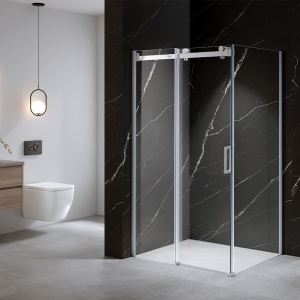 Cabina de dus KZ202B Dreptunghiulara 110x90cm, Design Modern, Culoare Alb - Img 4