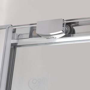 Cabina de dus NOVA Super slim, Dimensiune 120x90cm, Sticla securizata 6mm, Culoare Crom - Img 5