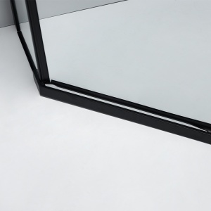 Cabina de dus Pentagonala KZ91B, Design Modern 90x90cm, Culoare Negru - Img 5