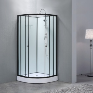 Cabina de dus semicirculara WSH313B 90x90 cm , + set dus si cadita inclusa - Img 2