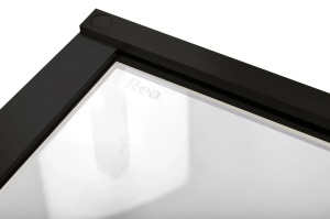 Cabina dus REA Hugo Double, Dimensiune 80x80cm, Culoare Black - Img 6