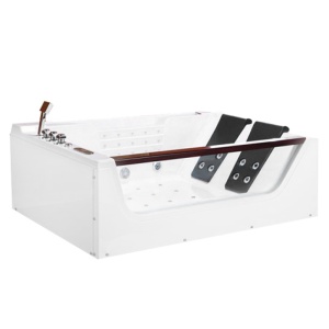CAD?? DE BAIE CU HIDROMASAJ ??I ??NC??LZITOR IMPERIA 610H ALB?? 180x120 CM - Img 1