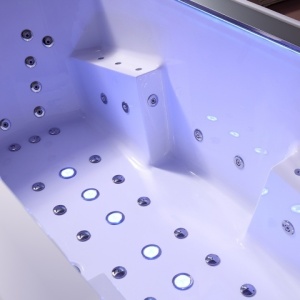Cada cu hidromasaj Marble culoare alb dimensiuen 180x90cm - Img 4