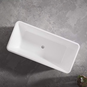 Cada de baie freestanding dreptunghiulara, cu caneluri 150x75x58cm - Img 3