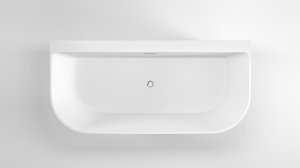 Cada De Baie REA OLIMPIA 170, Free-Standing, Design Modern, Alba - Img 2