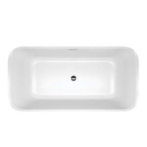 Cada de baie Viana 511A 150x75cm,Culoare Alb, Deversor Cromat - Img 6