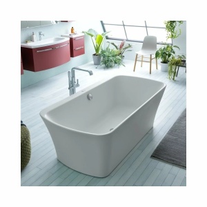 Cada freestanding cu design modern Kolpasan Mary 180x90cm , Culoare Alb Lucios - Img 1