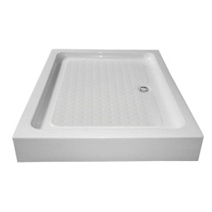 Cadita de dus dreptunghiulara inalta antialunecare SXL03C 100 x 80 cm alba - Img 3