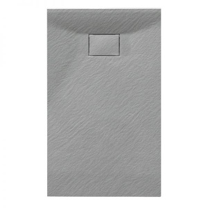 Cadita de dus JUKO Slim, Structura de piatra 100x80cm, Culoare Gri - Img 1