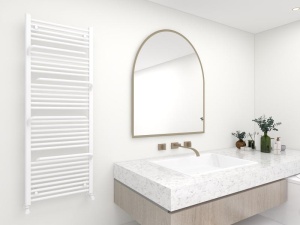 Calorifer de baie Portprosop Smart White 1510x550mm, Culoare Alb - Img 2