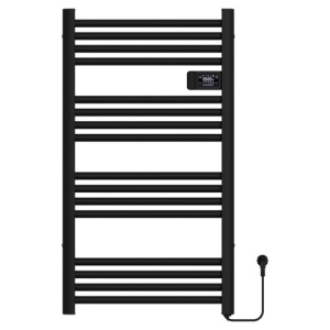Calorifer electric vertical LOA-BL ECO 500W pentru baie 96x54, negru