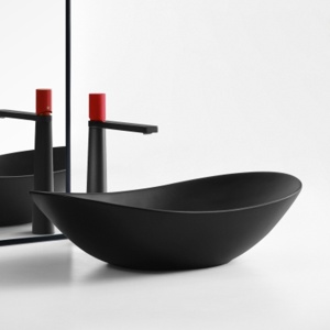 Chiuveta de blat PRO ZUZAN Black, Dimensiuni La Alegere, Ceramica sanitara, Negru Mat/Lucios - Img 9