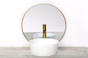 Chiuveta de blat REA Ida, 36x36 X 14 Cm, Montaj Pe Blat, Design Deosebit, Ceramica Sanitara, Alb - Img 2