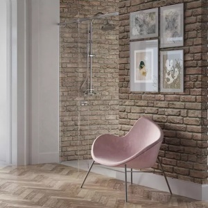 Coloana de dus cu baterie dubla comanda bronz periat FDesign Lacrima - Img 3