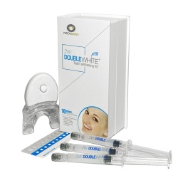 Kit pentru albirea dintilor, NeoSimply, Aparat cu 5xLED, Gel de albire fara peroxid (3 seringi de 3ml), Gutiera