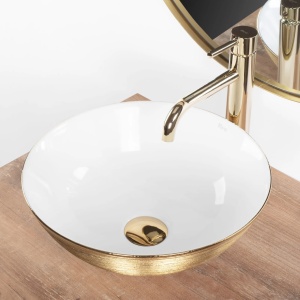 Lavoar de blat REA STELLA Gold Brush / White - Img 3