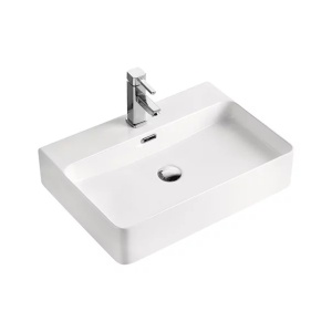 Lavoar pe blat Fluminia Hermes alb 60 cm - Img 1
