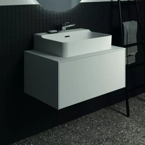 Lavoar suspendat Ideal Standard Atelier Conca 60 cm alb lucios cu orificiu baterie si preaplin - Img 6