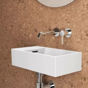 Lavoar suspendat Ideal Standard Atelier Extra 45 cm alb lucios cu orificiu preaplin stanga - Img 6