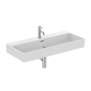 Lavoar suspendat Ideal Standard Atelier Extra alb lucios cu orificiu baterie si preaplin 100 cm - Img 4