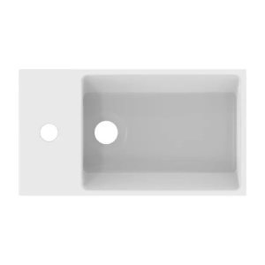 Lavoar suspendat Ideal Standard Atelier Extra alb mat 45 cm cu orificiu baterie si preaplin stanga - Img 4
