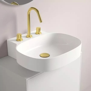 Lavoar suspendat Ideal Standard Atelier Linda-X 50 cm alb lucios cu 3 orificii baterie - Img 1