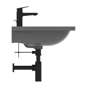 Lavoar suspendat Ideal Standard i.life B gri lucios 61 cm cu orificiu baterie si preaplin - Img 5