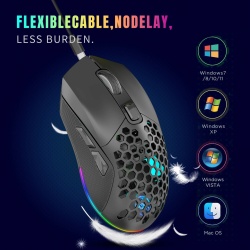 Mouse Wireless Profesional pentru Home & Office ODISSEY LIFE®, 4800 Dpi, Reincarcabil, Iluminare RGB, Dual Mode BT 5.1 si wireless, Dual magnetic cover, - Img 2