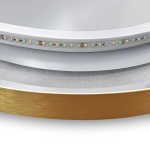 Oglind?? LED OLL 60x90 cm Brush Gold - Img 3