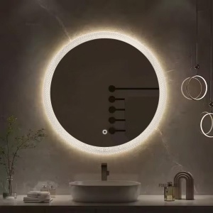 Oglind?? rotunda cu LED pentru baie 60cm YH-3563 - Img 4