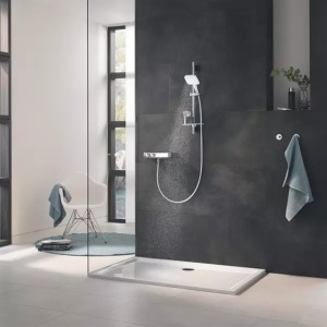 Para de dus Grohe Rainshower SmartActive 130 Cube 3 functii antracit periat Hard Graphite - Img 4