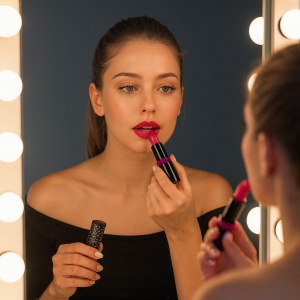 Ruj de buze cu pigment intens Smart Girls Get More, Colectia Long lasting love, rezistent la apa, Power of Love - Img 5