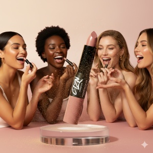 Ruj si creion de buze CTZN, Nudiversal Lip Duo, rezistent la apa, cu unt de mango salbatic, DC - Img 5