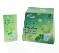 Set Benzi pentru albirea dintilor Neosimply®, Fara peroxid, 14 plicuri, 65 g, extract lime