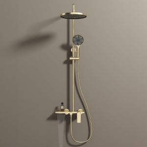Set de dus AMANDA, Cu trei functii, Design modern , Culoare Brushed Gold - Img 5
