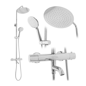 Set de dus cu termostat PRO LUNGO, Crom