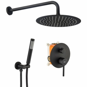 Set de dus incastrat Rea Lungo Black negru + BOX