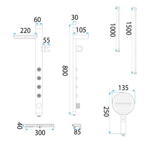 Set de dus REA Karl, Design Unic si Elegant, Culoare Titanium - Img 6