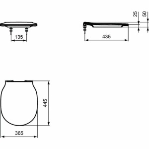 Set vas wc suspendat cu capac softclose si bideu suspendat Ideal Standard Connect Air Aquablade - Img 2